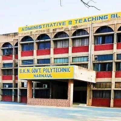 B.K.N. Government Polytechnic Narnaul Admissions Courses