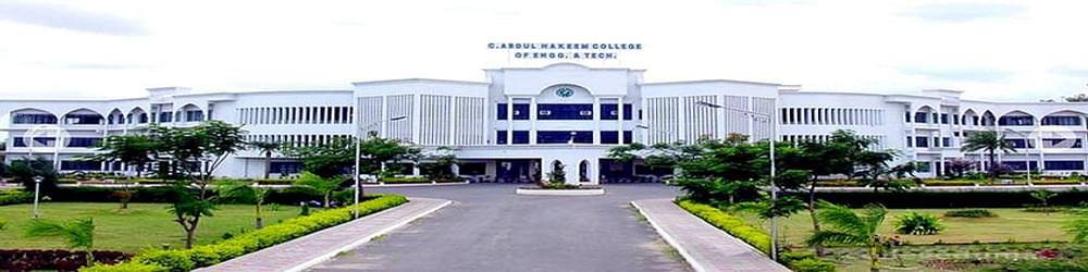 C Abdul Hakeem College of Engineering and Technology - [CAHCET]