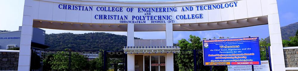 Christian College of Engineering and Technology - [CCET]