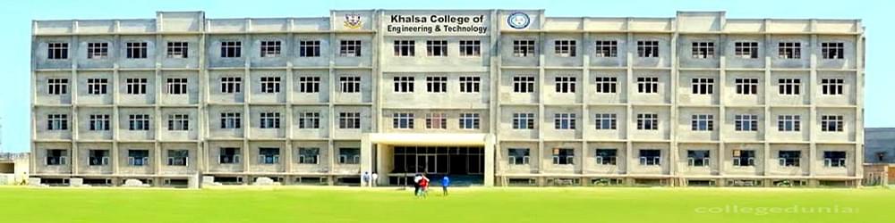 Khalsa College of Engineering & Technology - [KCET]