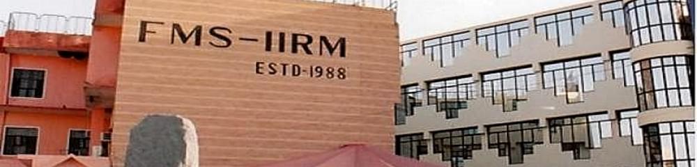 Institute of Rural Management - [FMS-IRM]