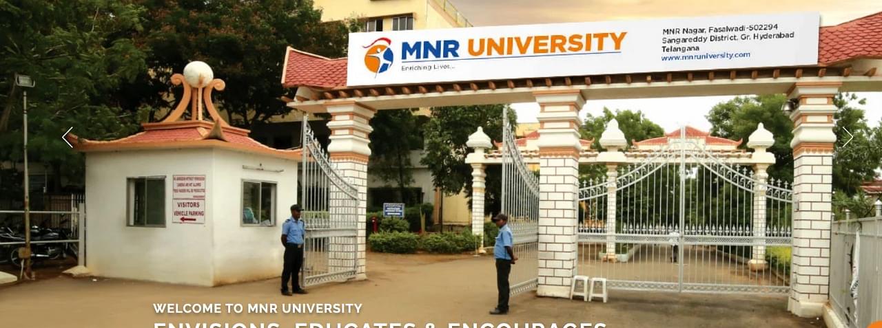 MNR University Hyderabad Admissions Contact Website