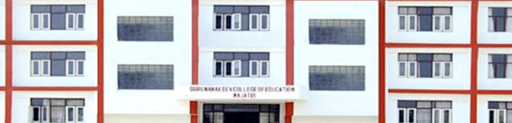 Guru Nanak Dev College of Education - [GND]