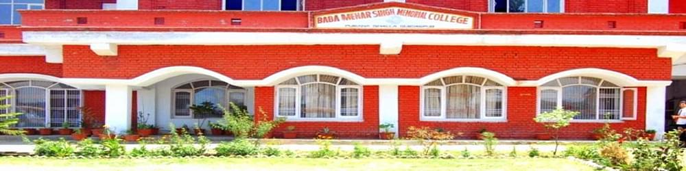 Baba Mehar Singh Memorial College - [BMSM]