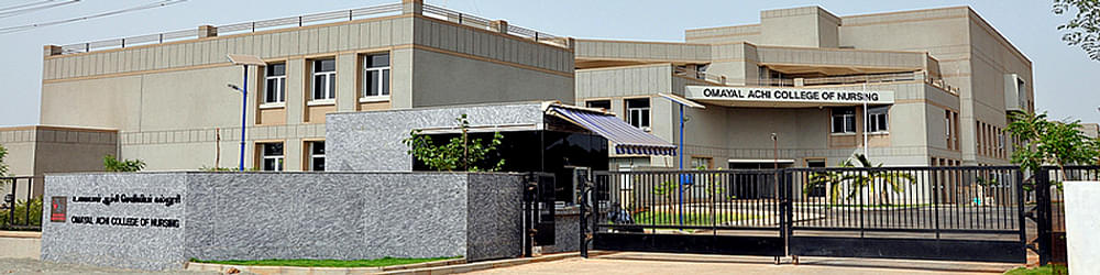 Omayal Achi College Of Nursing, Puzhal - [OACN]