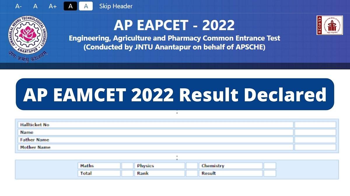 AP EAPCET (EAMCET) Result 2022 (Out) Haren Satvik tops in Engg, Check