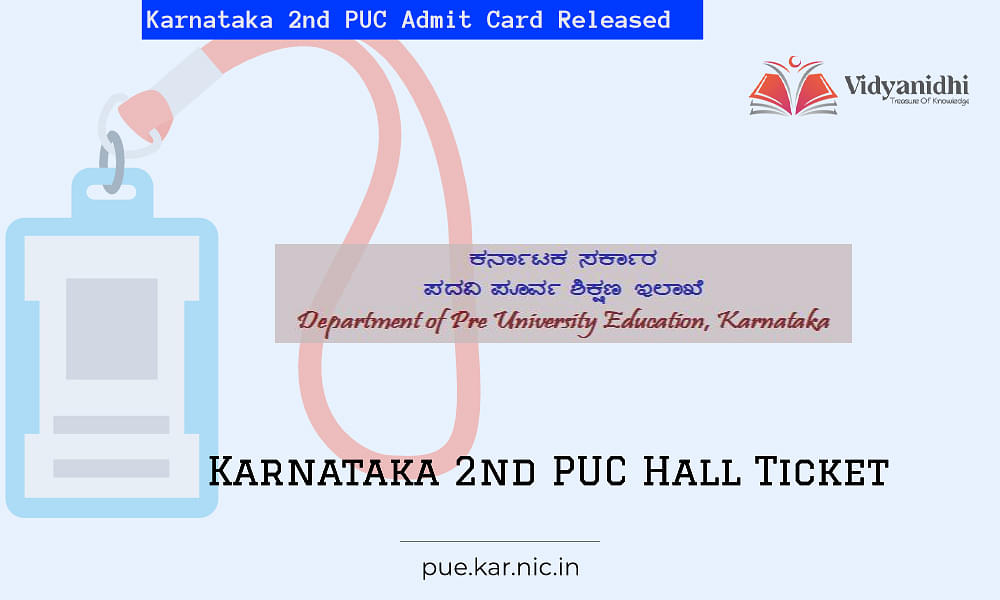 Karnataka 2nd PUC Admit Card Released at kseab.karnataka.gov.in; Check