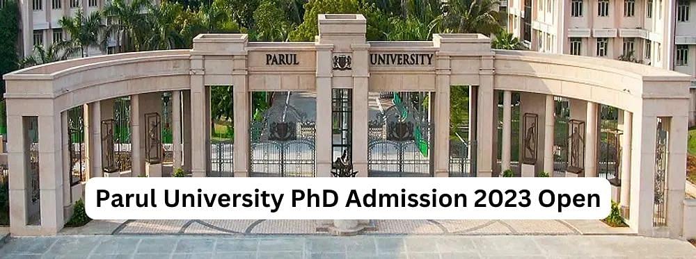 parul university phd professor salary