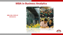 Post Graduate Programme in Business Analytics