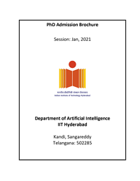 Ph.D Artificial Intelligence Brochure