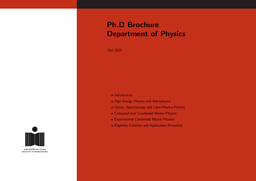 Ph.D Physics Brochure