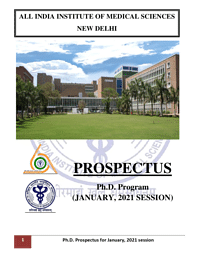 Ph.D Prospectus
