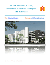 M.Tech Artificial Intelligence Brochure