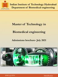 M.Tech Bio Medical Brochure