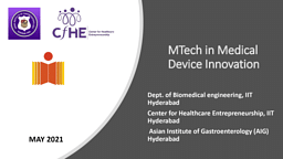M.Tech Medical Device Innovation