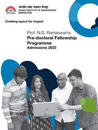NS Ramaswamy Pre-doctoral Fellowship brochure