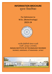 MSc Biotechnology brochure