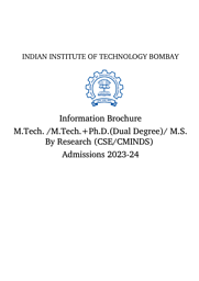 MTech+PhD Brochure