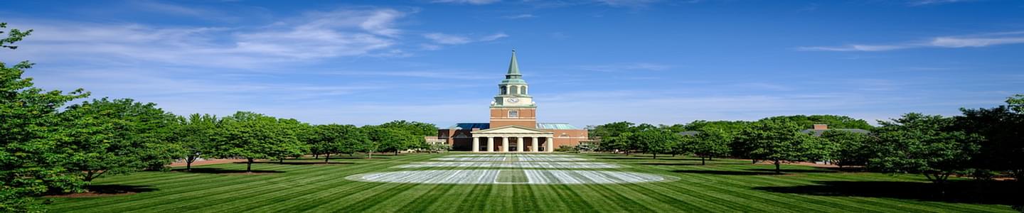 Wake Forest University banner