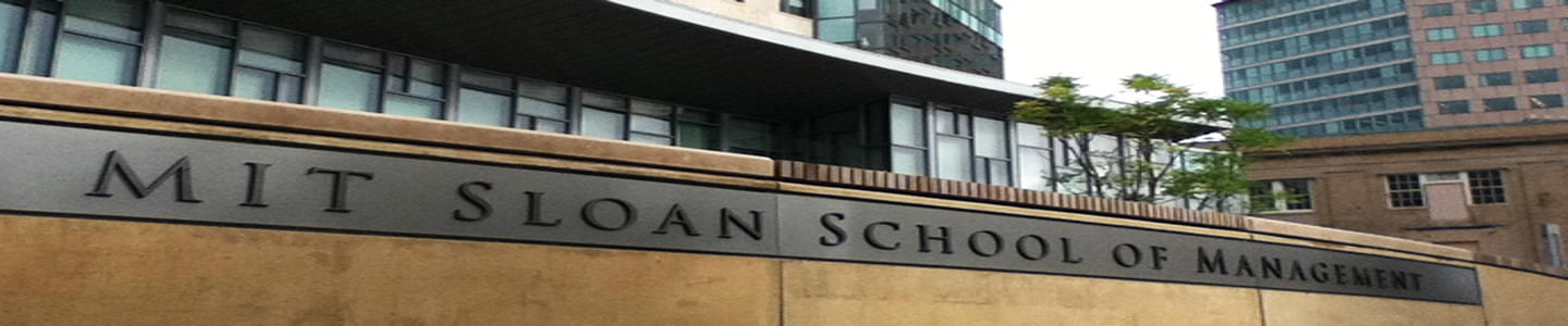 MIT Sloan School of Management banner