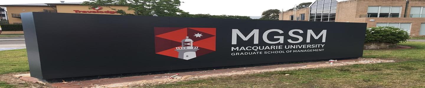 Macquarie Graduate School of Management banner