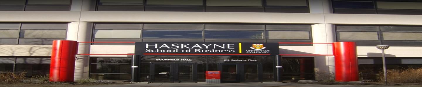 Haskayne School of Business banner