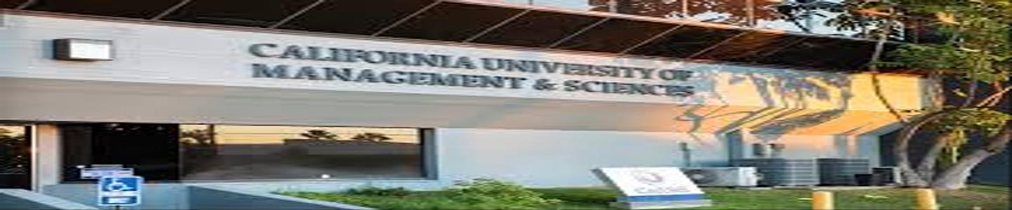 California University of Management and Sciences banner