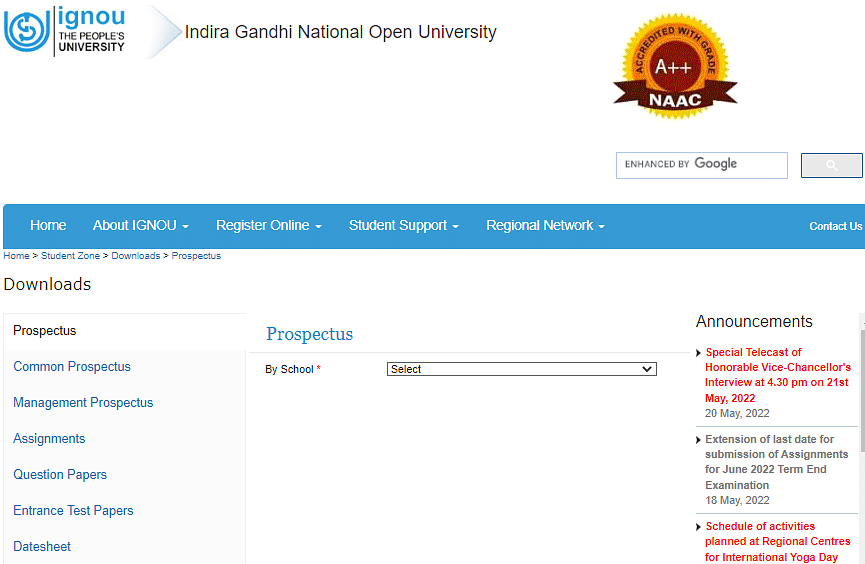 IGNOU Date Sheet June 2024 TEE (Released) ignou.ac.in Check Exam Dates