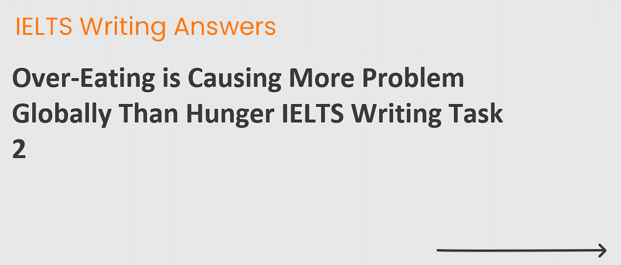 Has overeating become a bigger problem in the world than hunger?