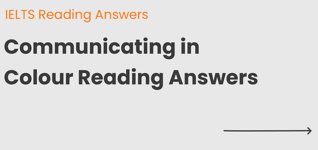 Communicating in Colour Reading Answers