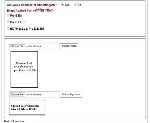 CG Pre B.Ed 2023 Application Form Out Check Dates Process