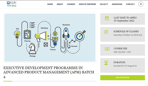 XLRI Jamshedpur Admission 2022 Open for Advance Product Management