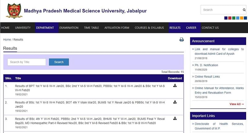 MPMSU Result 2024 Out Check UG PG Result