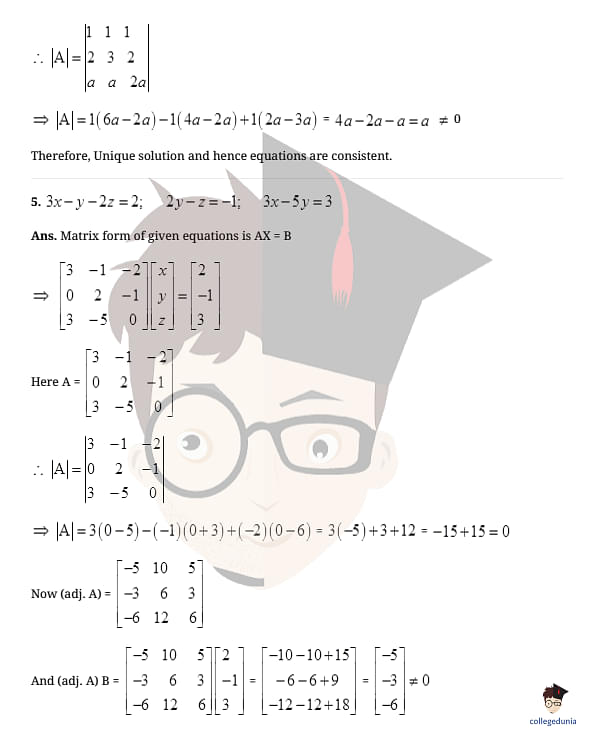 NCERT Solutions For Class 12 Maths Chapter 4 Exercise 4.6