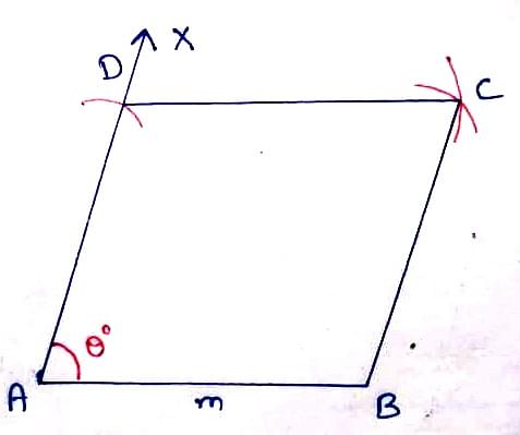 Construction of Rhombus: Diagonals, Angles and Sides