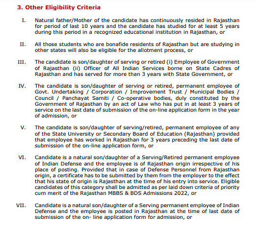 Rajasthan NEET Counselling 2023 Registration Round 2 Open Merit