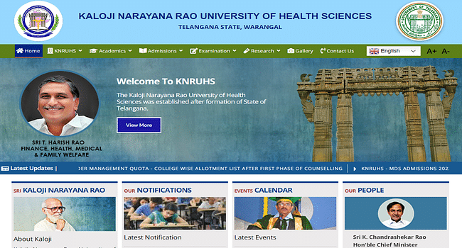 KNRUHS MDS Admission 2022-23 Open; Last Date to Apply is October 23