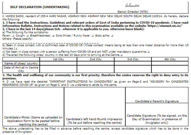 NEET Admit Card 2024 Download Link exams.nta.ac.in NEET Dress