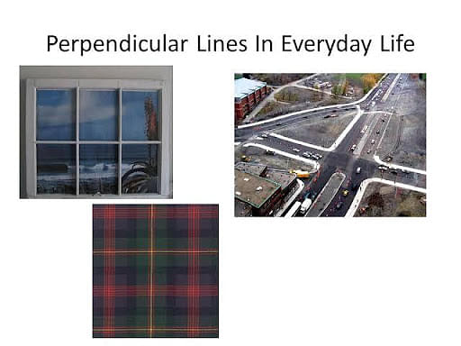 perpendicular lines in real life