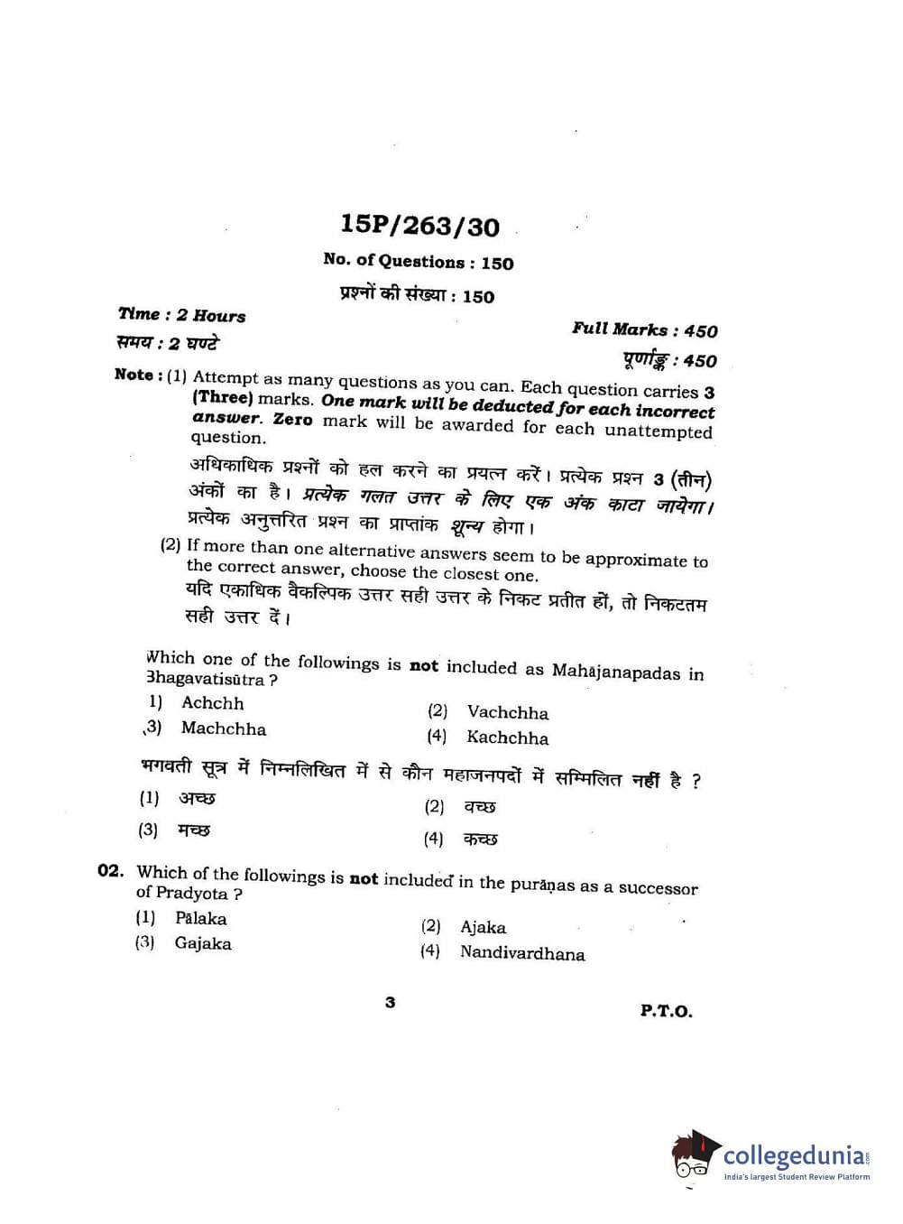 BHU PET 2015 MA. AIHC ARCH Question Paper with Answer Key PDFs