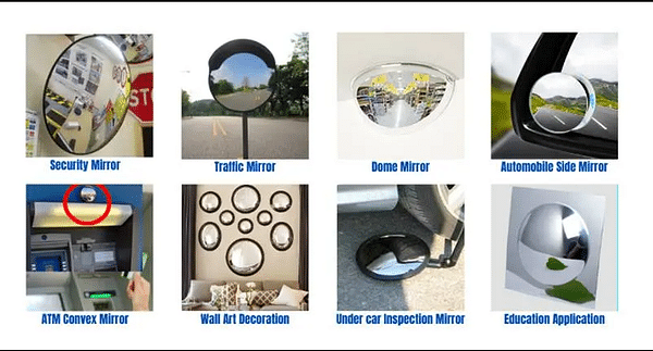 concave and convex mirror uses