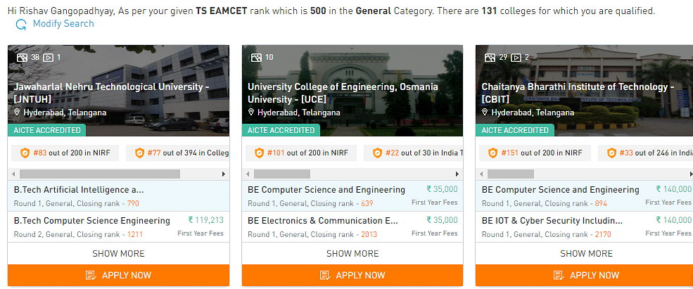 TS EAMCET Counselling 2024 Check Dates Documents Fees