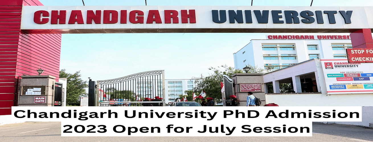 phd program in chandigarh university