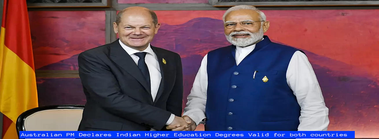 Australian PM Declares Indian Higher Education Degrees Valid for