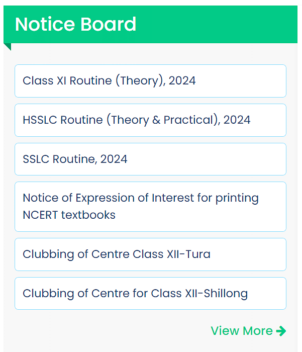 MBOSE HSSLC Routine 2024 (Out), Download PDF, Practical Exam Dates