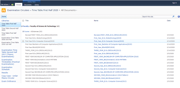 Unipune Time Table 2022 Released unipune.ac.in Datesheet