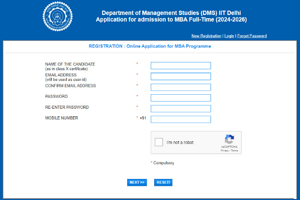 IIT Delhi MBA Admission
