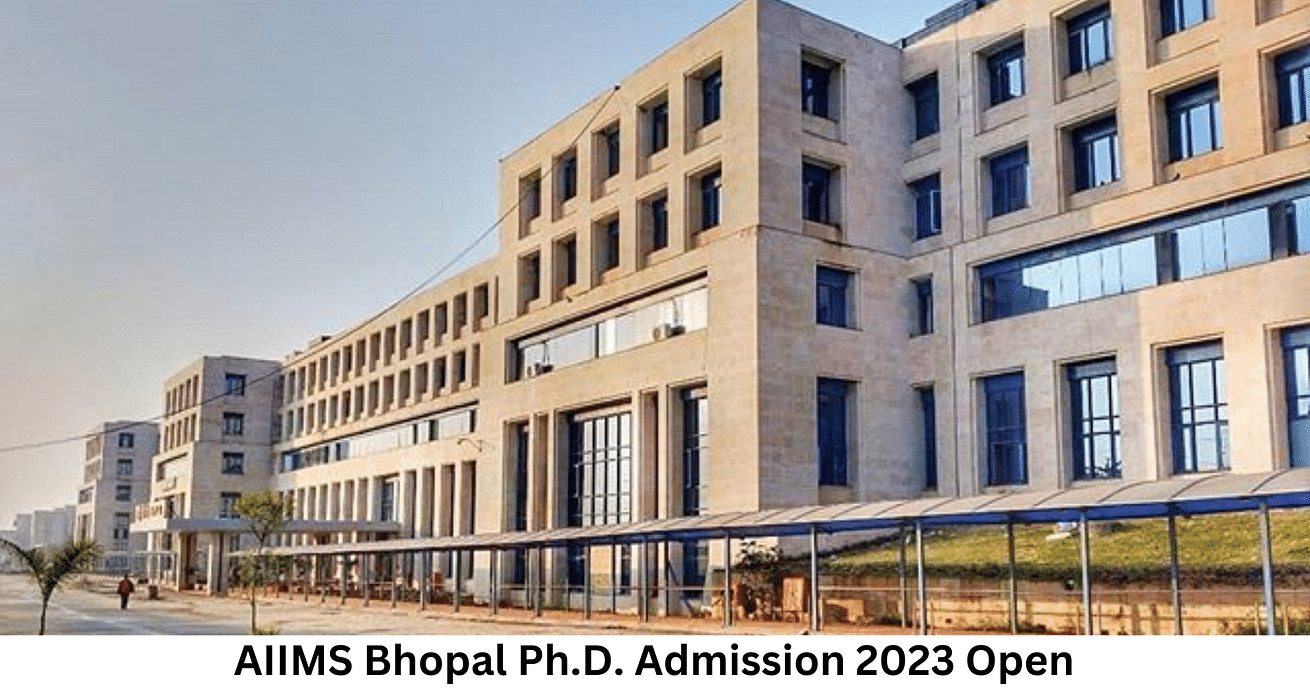 aiims bhopal phd admission 2023