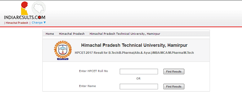 HPCET 2022 Result Out Merit List Cut Off