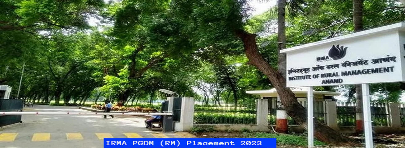 IRMA PGDM (RM) Placement 2023: 100% Success Rate with 8% Hike in ...